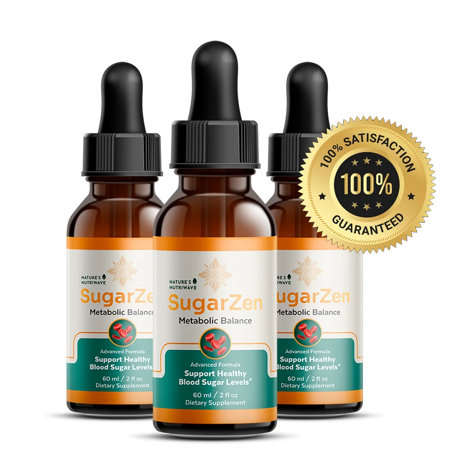 SugarZen 60-day money-back guarantee with 100% satisfaction seal