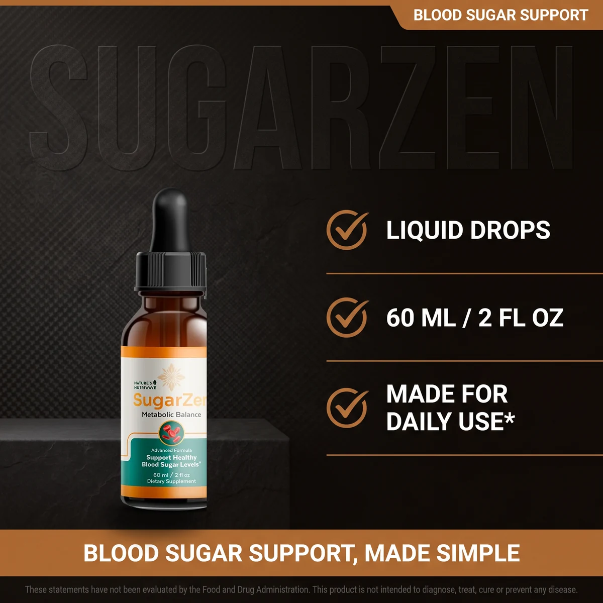 Why choose SugarZen liquid drops for blood sugar support